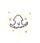 Sticker of simple squid（個別スタンプ：7）