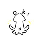 Sticker of simple squid（個別スタンプ：22）