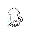 Sticker of simple squid（個別スタンプ：25）