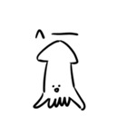 Sticker of simple squid（個別スタンプ：28）