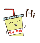 soy milk ＆ steamed bread（個別スタンプ：1）