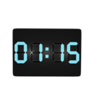 デジタル時計（15分）（個別スタンプ：1）