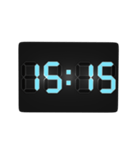 デジタル時計（15分）（個別スタンプ：15）