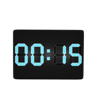 デジタル時計（15分）（個別スタンプ：24）