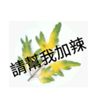 緑の葉は食べ物を取るのを助けてくれる（個別スタンプ：23）