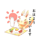 Lovely rabbit sticker！3<敬語ver>（個別スタンプ：21）