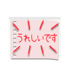 ▷毎日使える敬語♥色鉛筆でメッセージ（個別スタンプ：16）