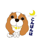 キャバリア犬♪ブレンハイム(白少なめ)2（個別スタンプ：3）