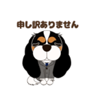 キャバリア犬♪トライカラー2（個別スタンプ：15）