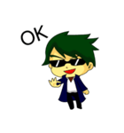 Mr. black glasses（個別スタンプ：22）