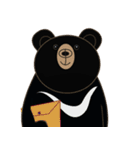 Taiwan Black Bear Xionggaiya - WOW（個別スタンプ：8）