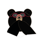 Taiwan Black Bear Xionggaiya - WOW（個別スタンプ：10）
