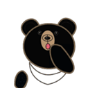Taiwan Black Bear Xionggaiya - WOW（個別スタンプ：15）
