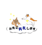 吹き出しに猫だらけ3 大きな文字の敬語（個別スタンプ：5）