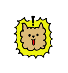 モフ犬のひとことフランス語＆日本語ver1.1（個別スタンプ：39）