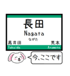 大阪の地下鉄 中央線 いまこの駅！タレミー（個別スタンプ：14）