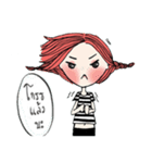 a girl with a red hair.（個別スタンプ：23）