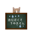 黒板で伝える敬語ネコ（個別スタンプ：8）