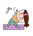 Fished-Head Mama Doing Yoga（個別スタンプ：2）