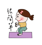 Fished-Head Mama Doing Yoga（個別スタンプ：4）