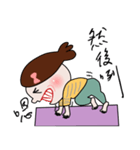 Fished-Head Mama Doing Yoga（個別スタンプ：6）