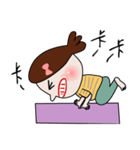 Fished-Head Mama Doing Yoga（個別スタンプ：7）