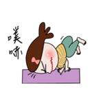 Fished-Head Mama Doing Yoga（個別スタンプ：8）