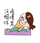 Fished-Head Mama Doing Yoga（個別スタンプ：15）