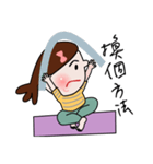 Fished-Head Mama Doing Yoga（個別スタンプ：17）