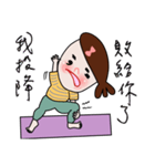 Fished-Head Mama Doing Yoga（個別スタンプ：38）