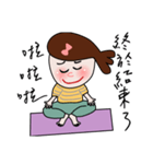 Fished-Head Mama Doing Yoga（個別スタンプ：40）