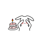 Dun dun rabbit（個別スタンプ：13）