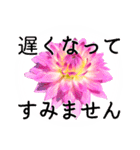 暮らしに花を♪ ダリア(敬語)（個別スタンプ：11）