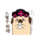 BAGO - Pug's crazy life Stickers（個別スタンプ：34）