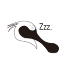 Not very happy black-faced spoonbill Big（個別スタンプ：9）