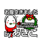 Akiko's Christmas tweet.（個別スタンプ：37）