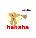 move Violin bear traditional Chinese ver（個別スタンプ：20）