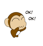 Monkey ＆ English（個別スタンプ：7）