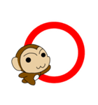 Monkey ＆ English（個別スタンプ：9）