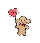 Balloon..Cutie Toy Poodle（個別スタンプ：16）