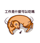 Dachshund Hei-pi and Duckling's daily（個別スタンプ：25）