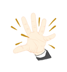 hand signal version2（個別スタンプ：12）