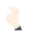 hand signal version2（個別スタンプ：32）