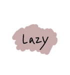 lazy human ？（個別スタンプ：16）