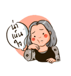 Girl with grey hair. V2（個別スタンプ：12）