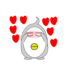 Grey penguin brother（個別スタンプ：7）