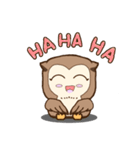 Little laughed owl（個別スタンプ：9）