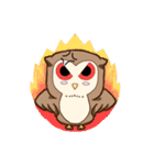 Little laughed owl（個別スタンプ：17）