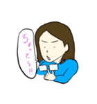 メガネの女子（個別スタンプ：5）