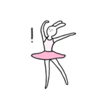 Ballet Dancing Rabbit（個別スタンプ：7）